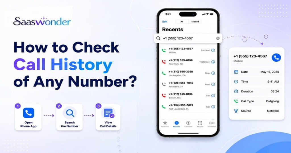 how to check call history of any number