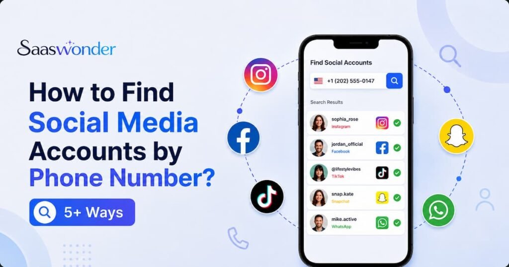 find social media account by phone number