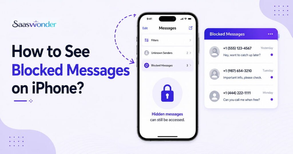 see blocked messages on iphone