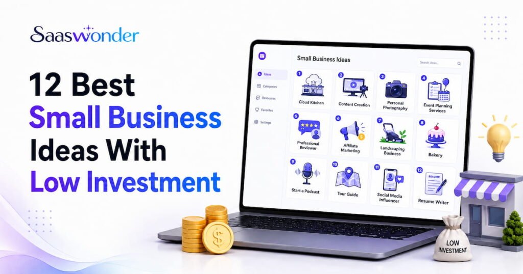 low investment small business ideas