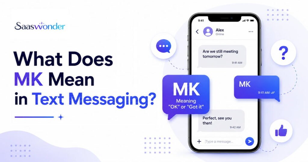 mk meaning in text