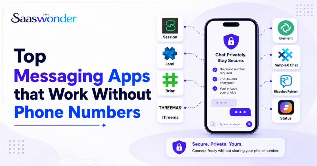 messaging app that works without number