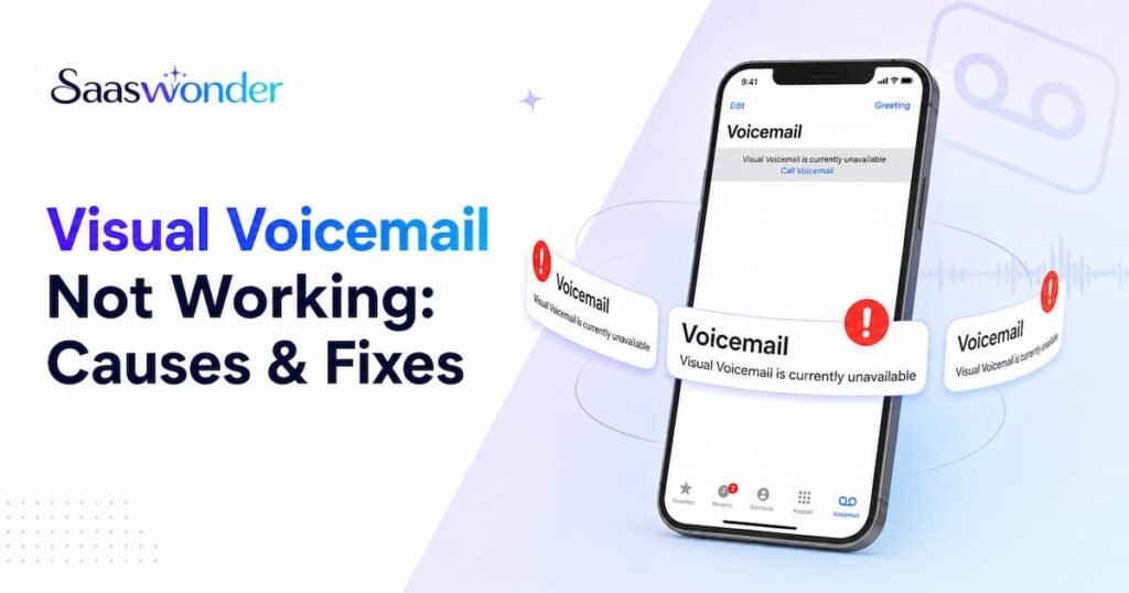 visual voicemail not working