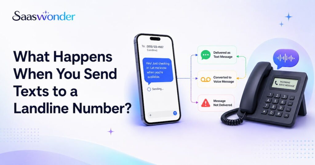 what happen if you send text message to landline