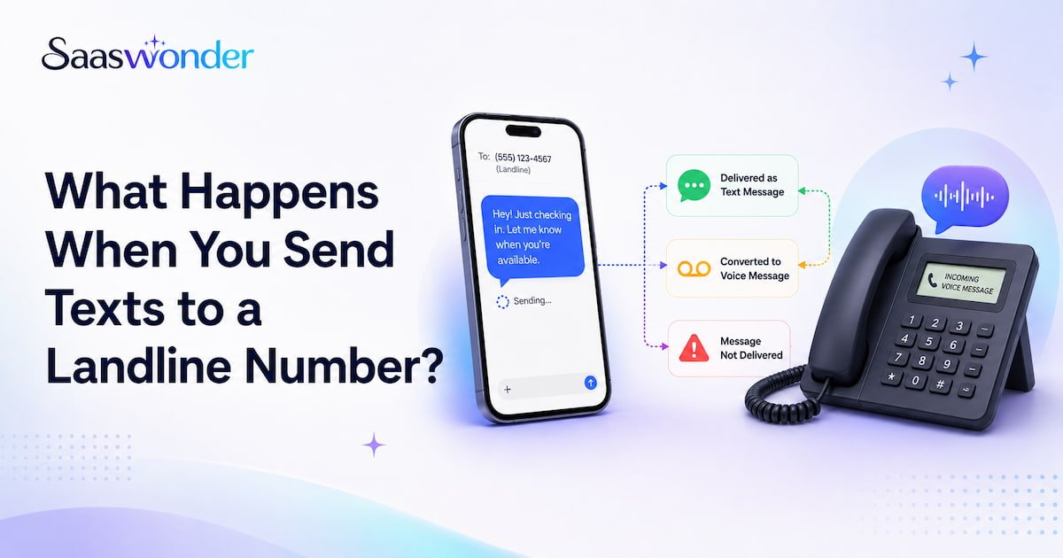 what happen if you send text message to landline