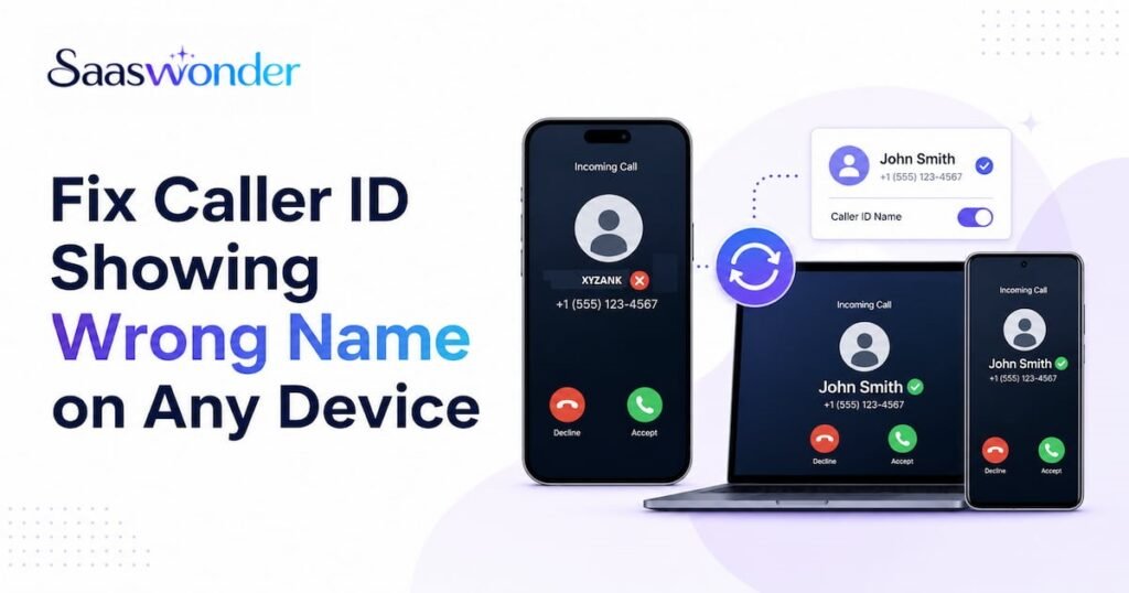 caller id showing wrong name